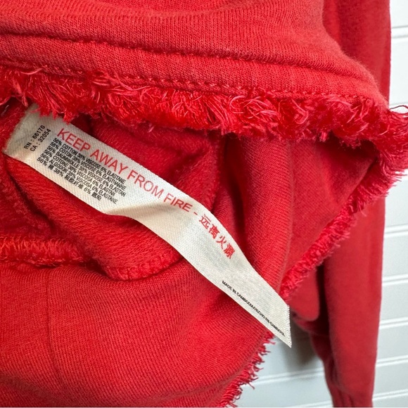 Free People FP Movement Where the Wind Blows Victory Red Sweatshirt Sz Small - Picture 5 of 13